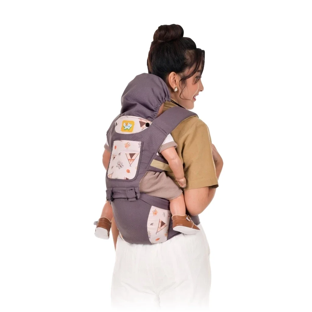 Baby Joy Gendongan Hipseat 7In1 Mocha Bear Series - Gambar 2