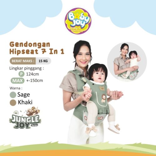 Baby Joy Gendongan Hipseat 7 In 1 Jungle Joy Series